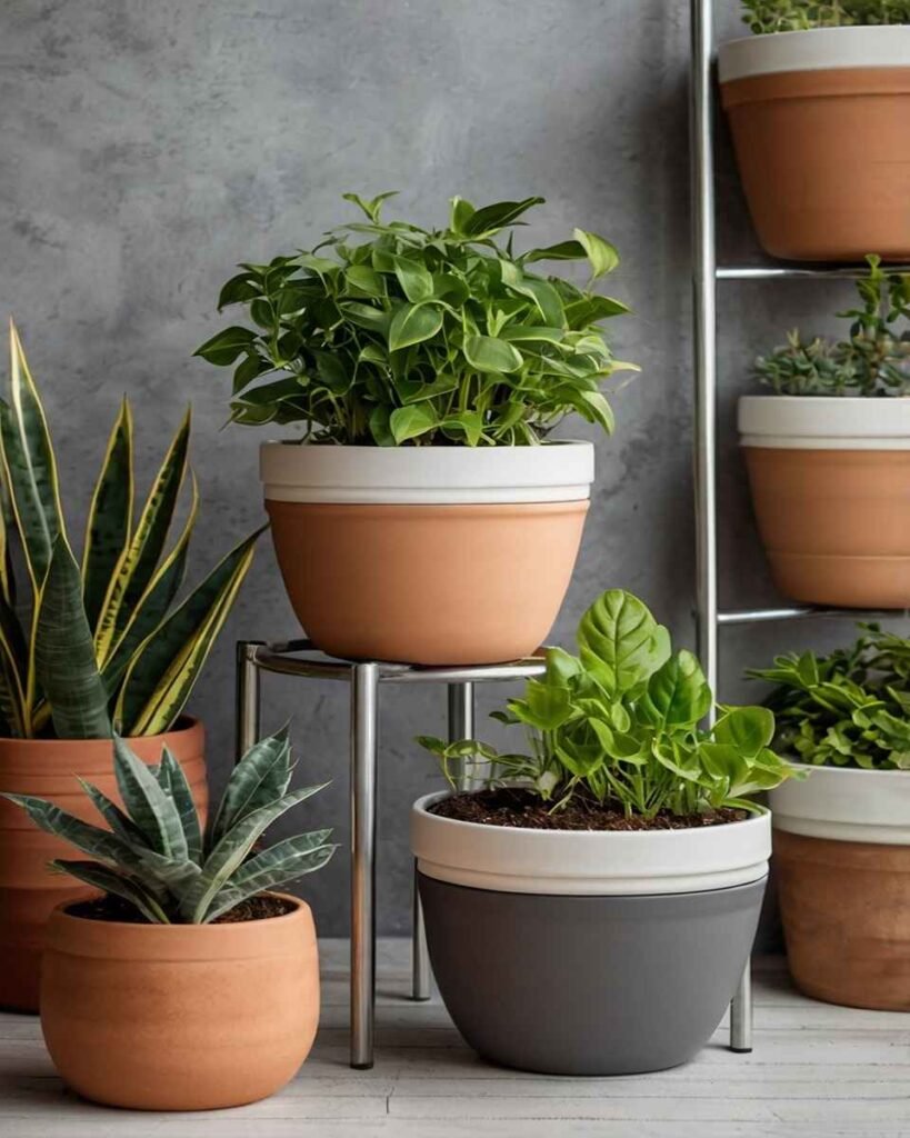 Plantas empilhadas