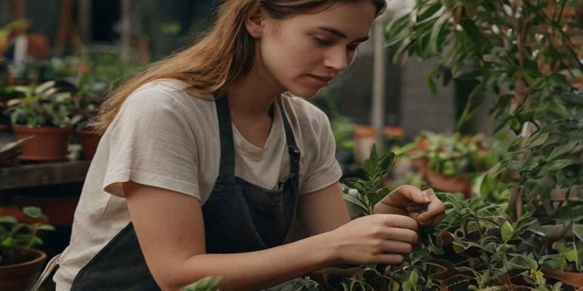 Cuidando as plantas 